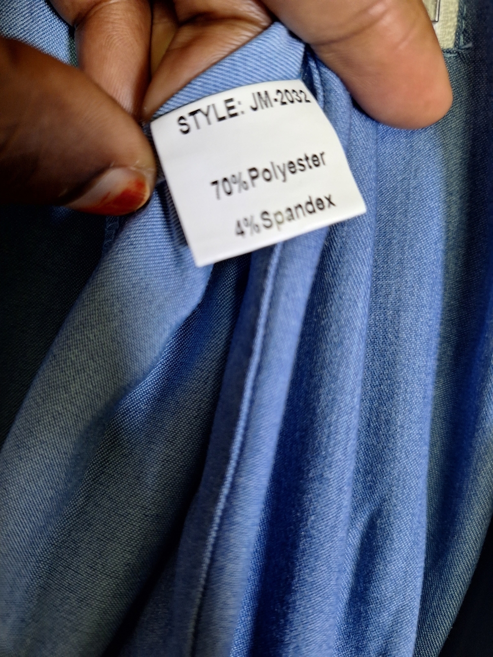 JUMP Barcelona Denim Colorblock Utility Maxi Dress Two Tone European Size M - Picture 9 of 11